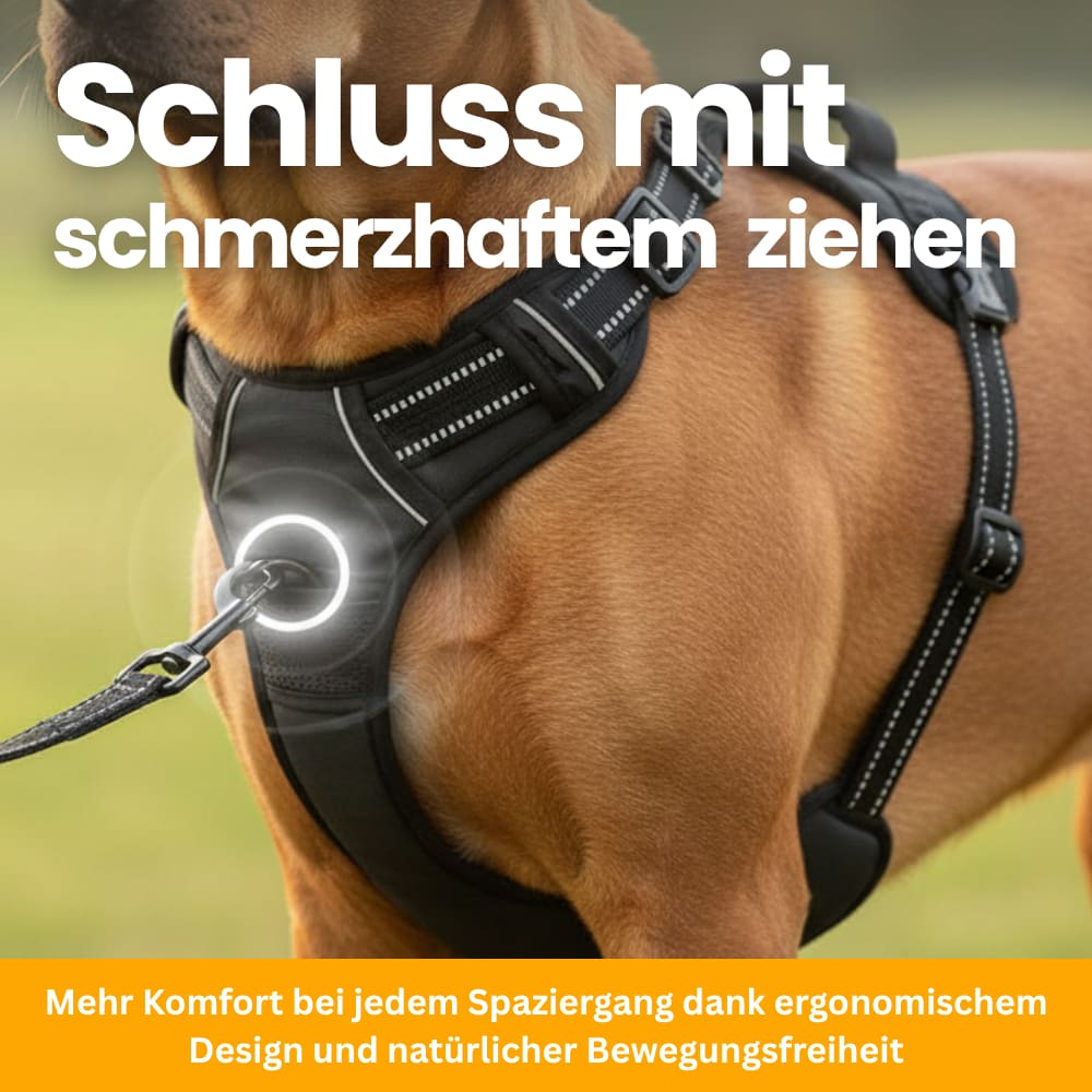Gepolstertes Anti-Zug Hundegeschirr