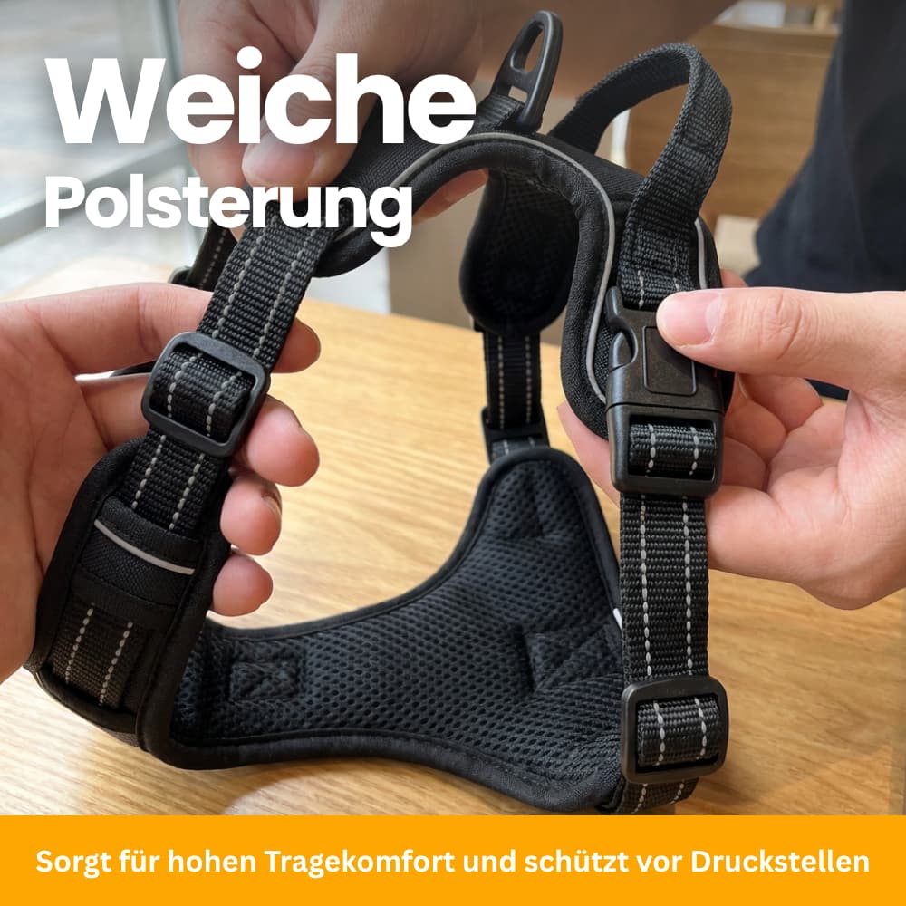 Gepolstertes Anti-Zug Hundegeschirr