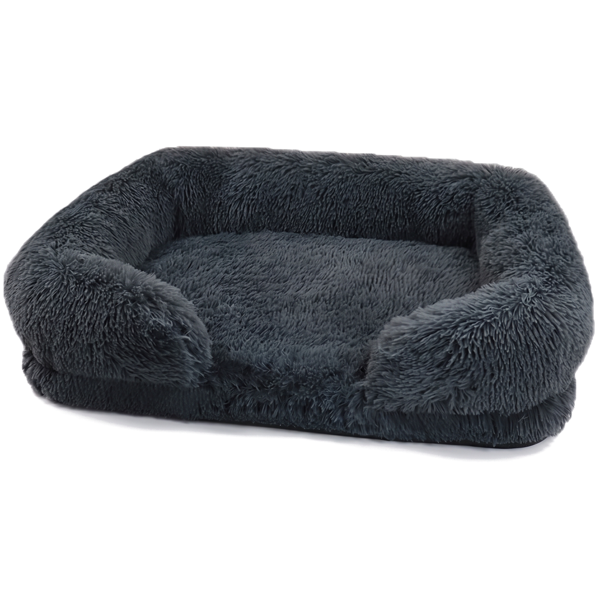 CloudCouch sofa-style dog bed in dark grey